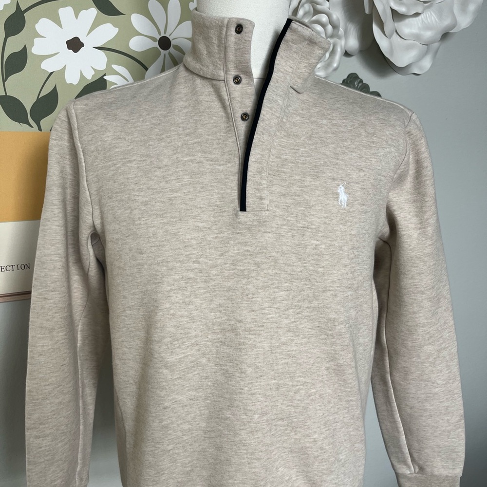 Polo by Ralph Lauren Beige Top with Black Trim